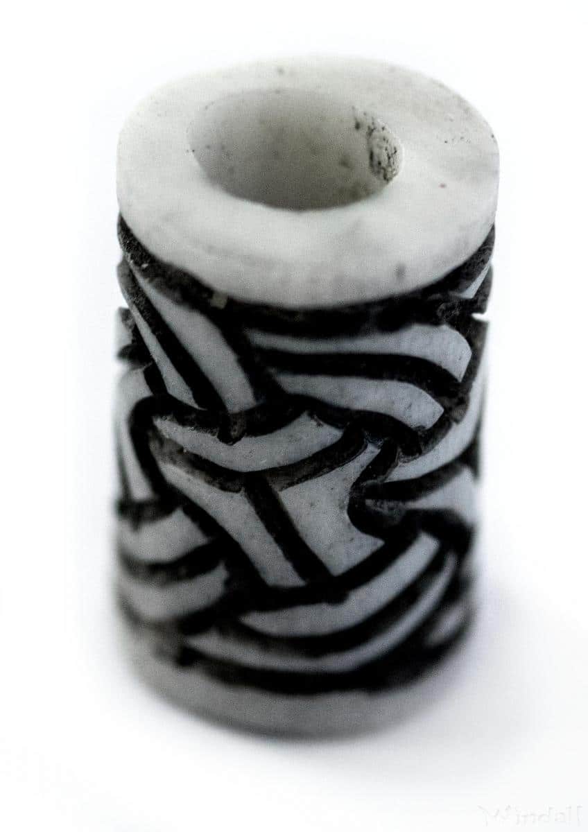 KBP19 - Bartperle "Knoten" aus Knochen - 4mm